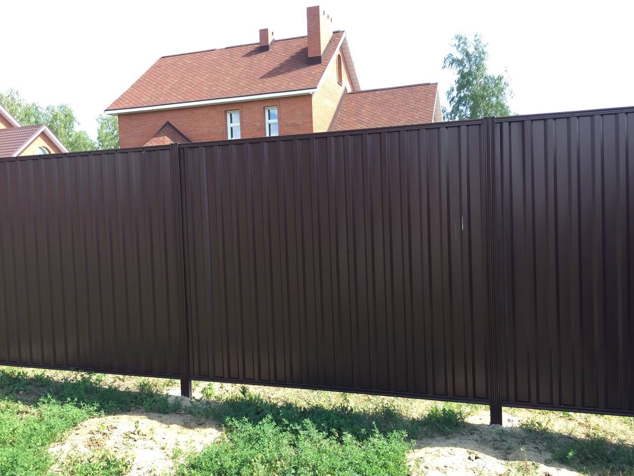 Забор из профнастила в Новосибирске